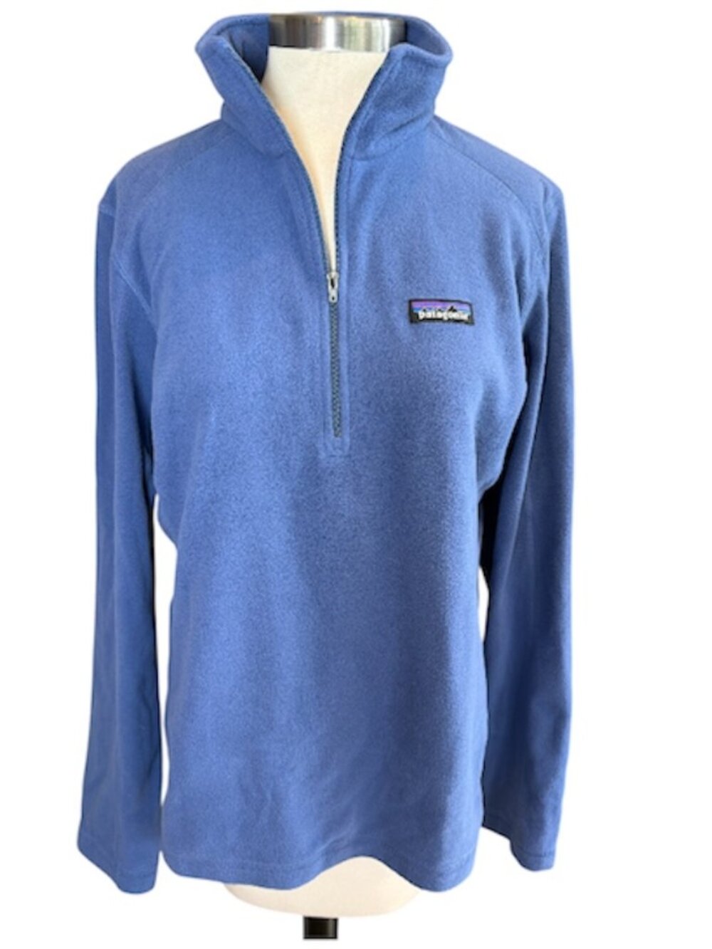 Patagonia Micro D Quarter Zip Blue Fleece Pullover